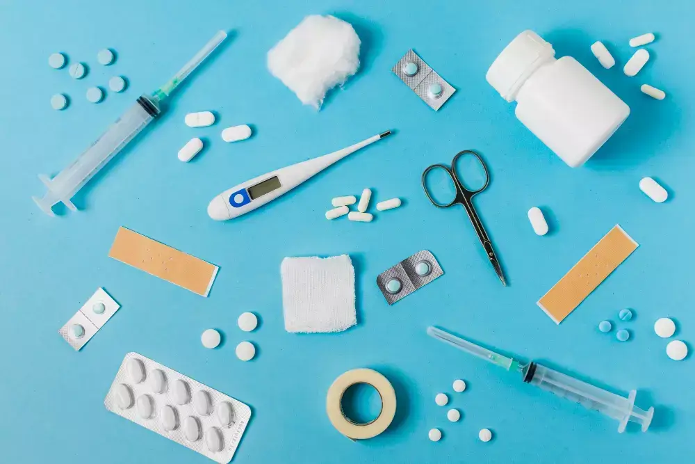 Tandbehandlings material Medicin, kemikalier, material inom tandvård. Tandläkarmaterial. Tandläkarmediciner. Tandläkarkemikalier.