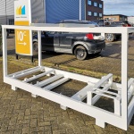 poedercoating stalen frame | RAL 9010 zuiver wit