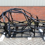 poedercoating chassis frame race auto RAL9005 hoogglans