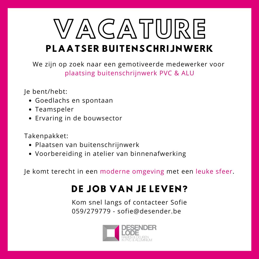 Vacature desender