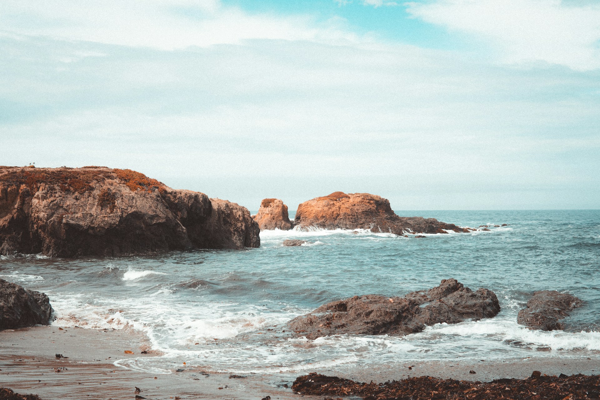 Glass Beach Beach in Fort Bragg, California