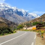 kasbah at atlas mountain in morocco m