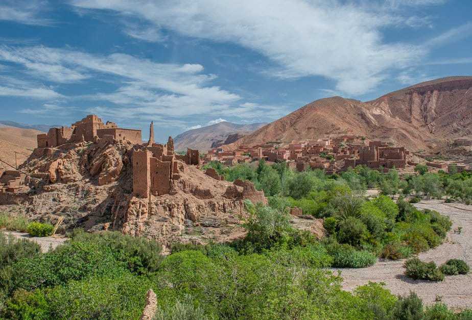 Berber kasbah in Dades gorge, Morocco