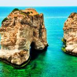 Pigeons' Rock in Beirut