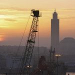 Sunset View in Casablanca port