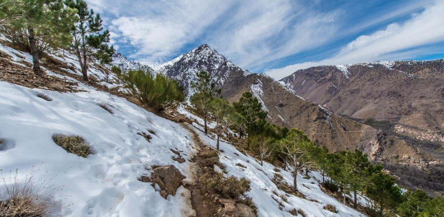 Mountain trekking from Marrakech to the high Atlas