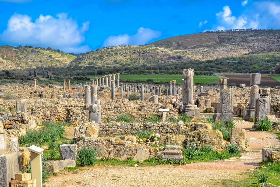 Romeinse ruïnes van Volubilis Marokko