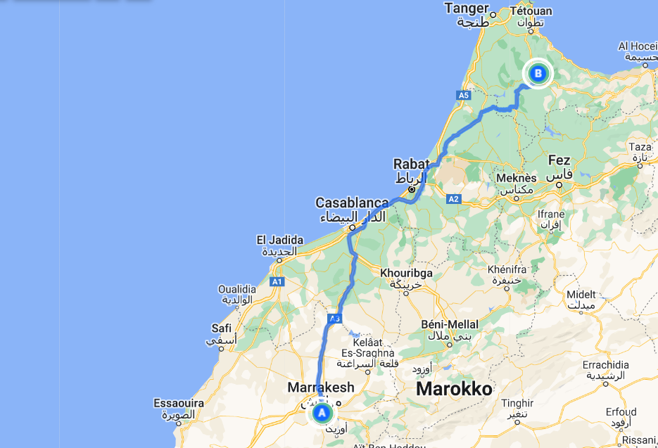 Kan du lave en dagsudflugt fra Marrakech til Chefchaouen?