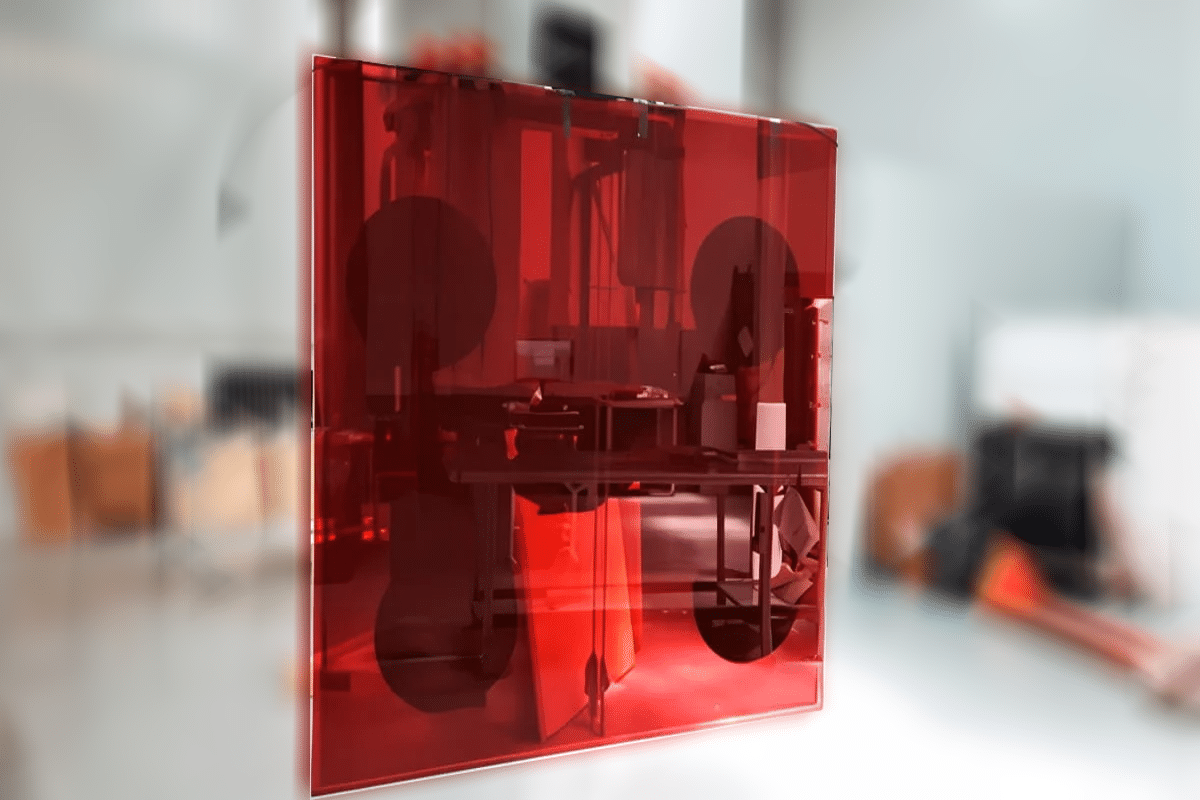 Vidrio Rojo amorfo Onyx 2