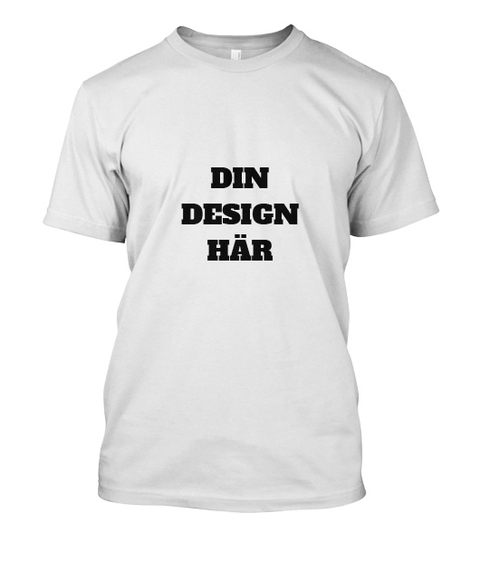 Designa T-shirt med eget tryck - designasjalv.se