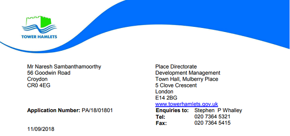 Tower hamlets Permitted development
