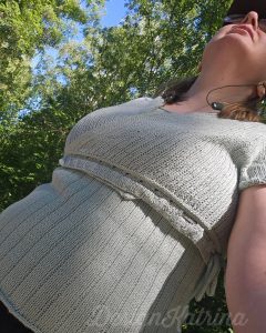 Rauin Cardigan and Adventure Lines Tank knitted by DesignKatrina 