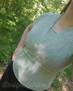 Rauin Cardigan och Adventure Lines Tank knitted by DesignKatrina 