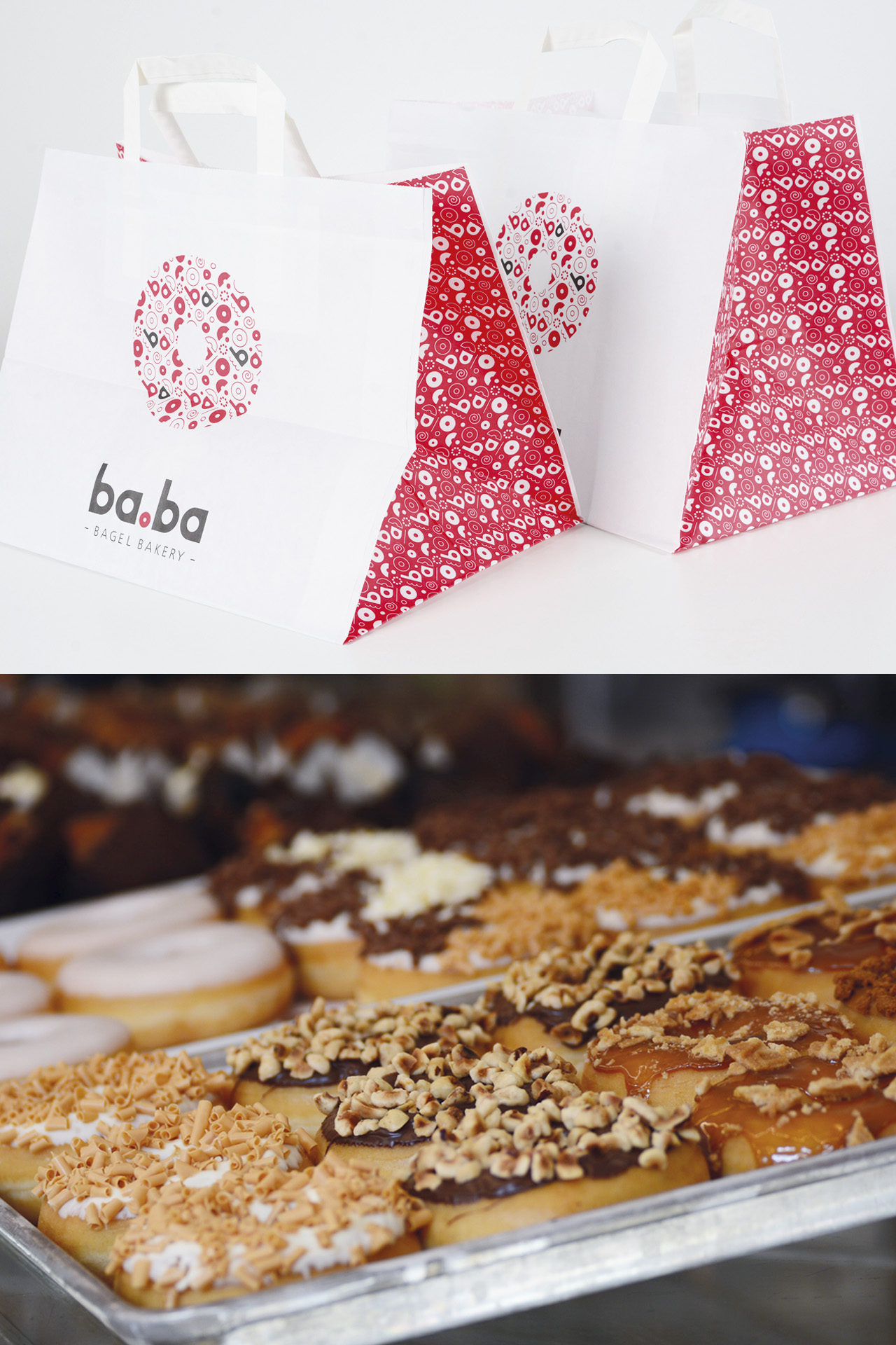 Ba.Ba bagel bakery, branding, graphics design, corporate identity by DesignRepublic branding & packaging design Belgium