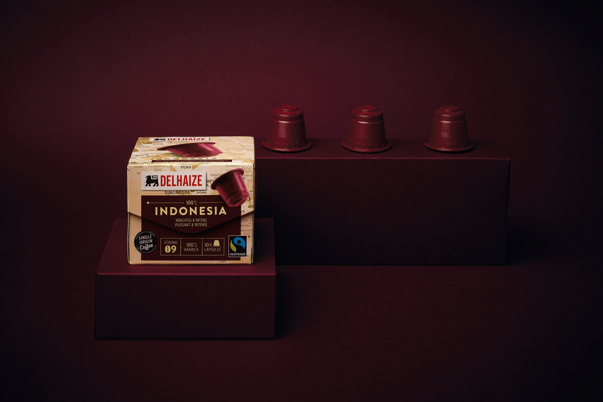 Emballage café pour Delhaize par DesignRepublic Bruxelles - Delhaize coffee packaging design