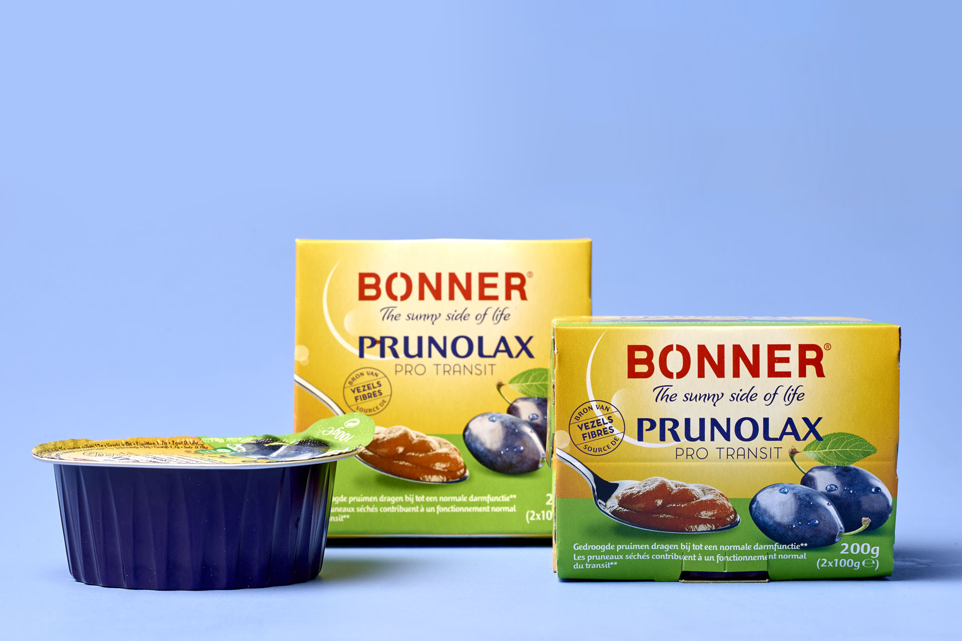 Bonner prunolax brand relift by DesignRepublic, branding and packaging design agency Belgium
