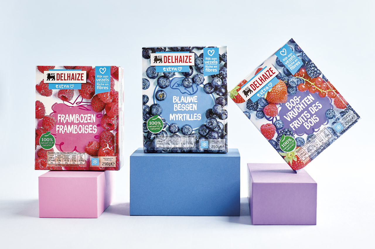 packaging frozen fruits Delhaize