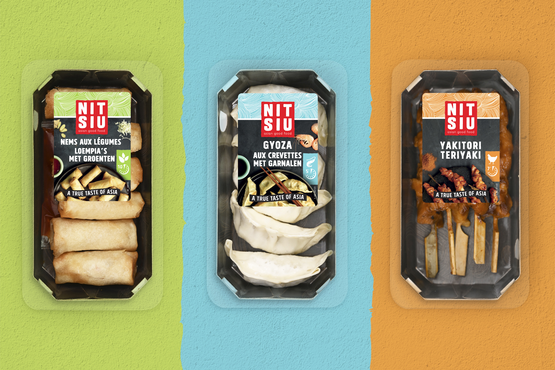 Nitsui, asian food for Goumanisto, line up by DesignRepublic