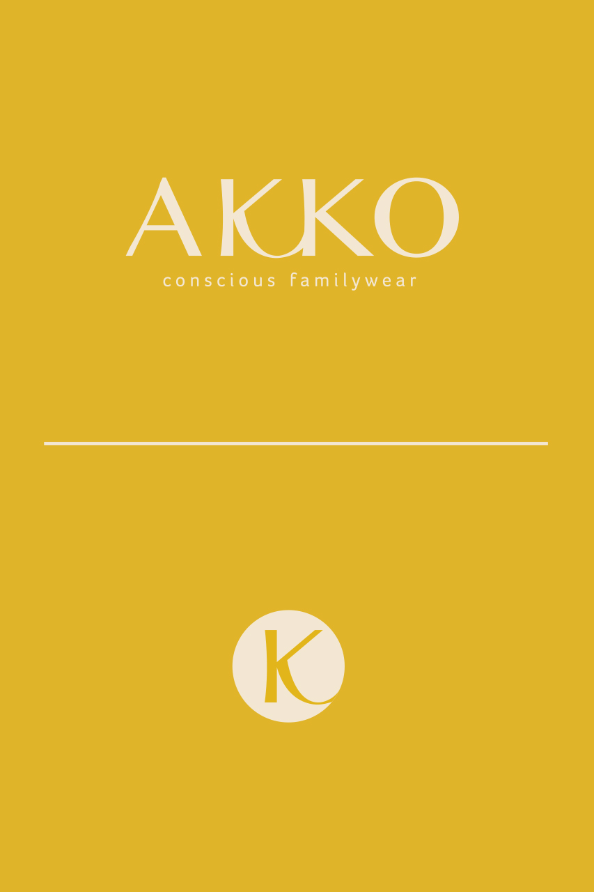 AKKO conscious familywear - first and secondary logo