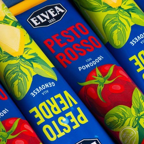Elvea pesto verde and rosso