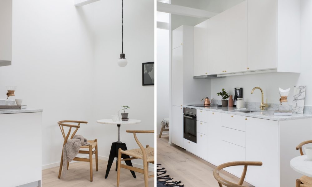 Interior design for a small living space – Apartment in Vasastan district of Stockholm