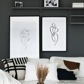 Creating an interior atmosphere with art prints 