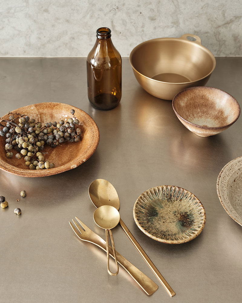 Danish stylist Marie Graunbøl has chosen kitchen accessories that have a beautiful tactility.