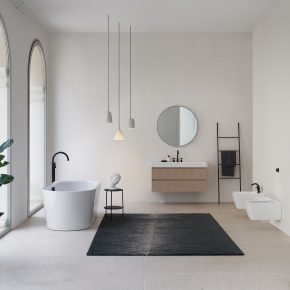 Out of the ordinary minimalist bathroom furnishings – GSI new Nubes collection