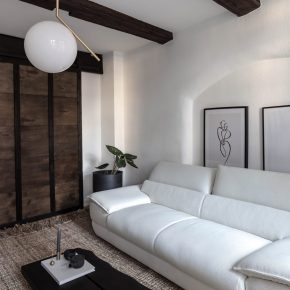 Japanese Minimalism interior Style in a middle age German Home.