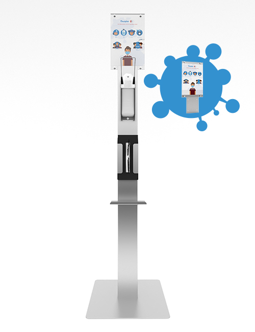 Infotafel für Multifunktionssäule