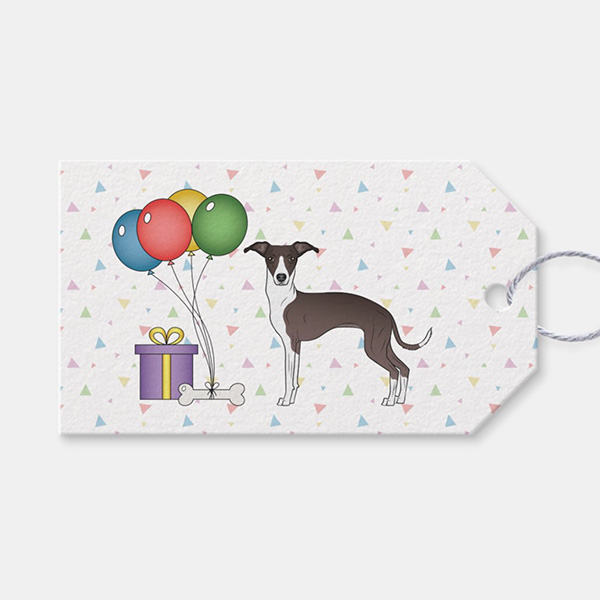 Italian Greyhound Gift Tag