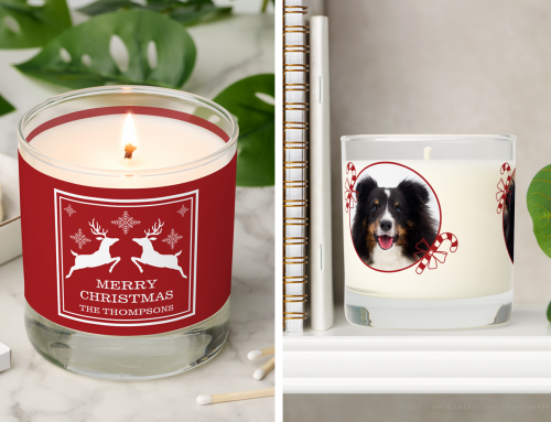 New Personalizable Scented Soy Christmas Candles