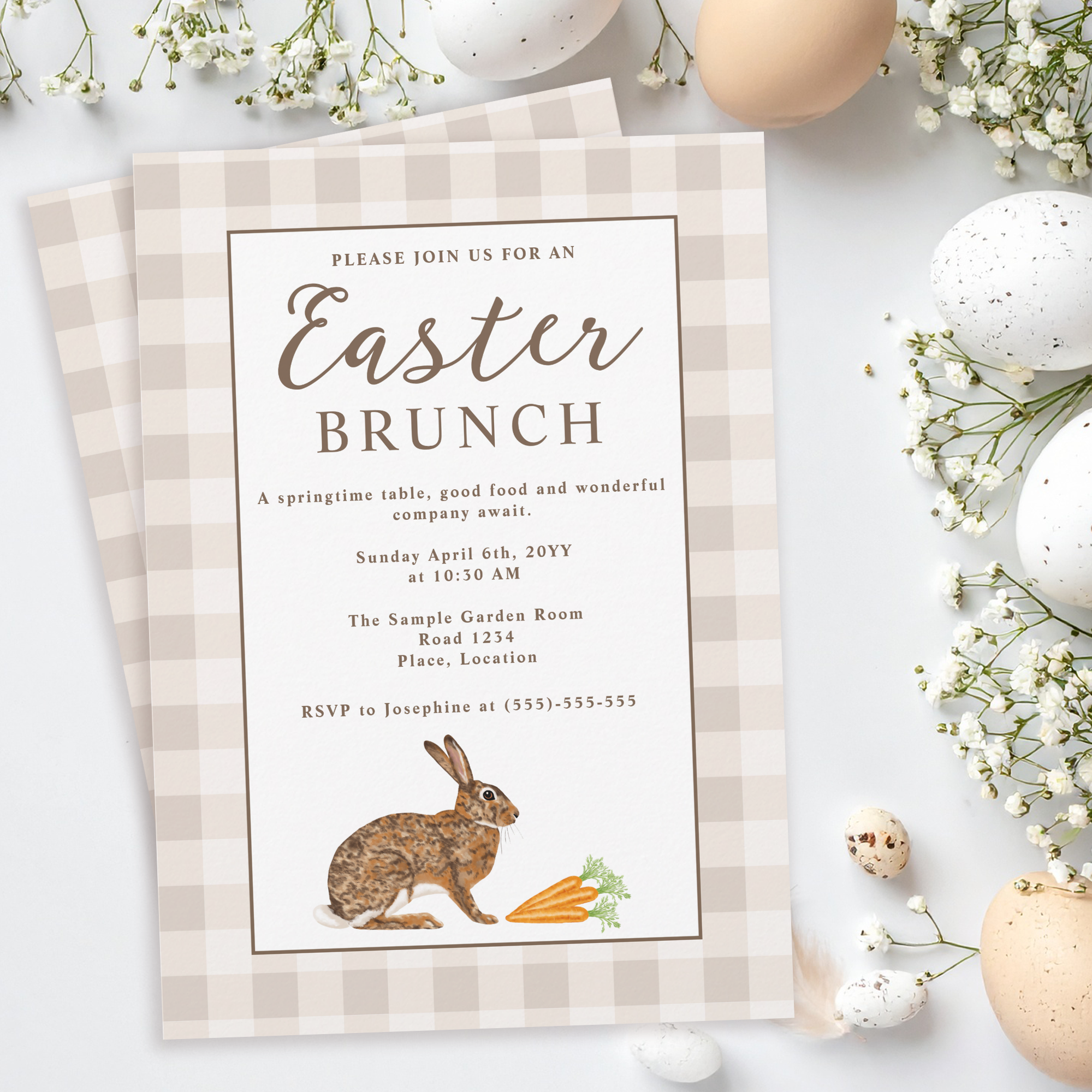 Watercolor Hare Easter Collection