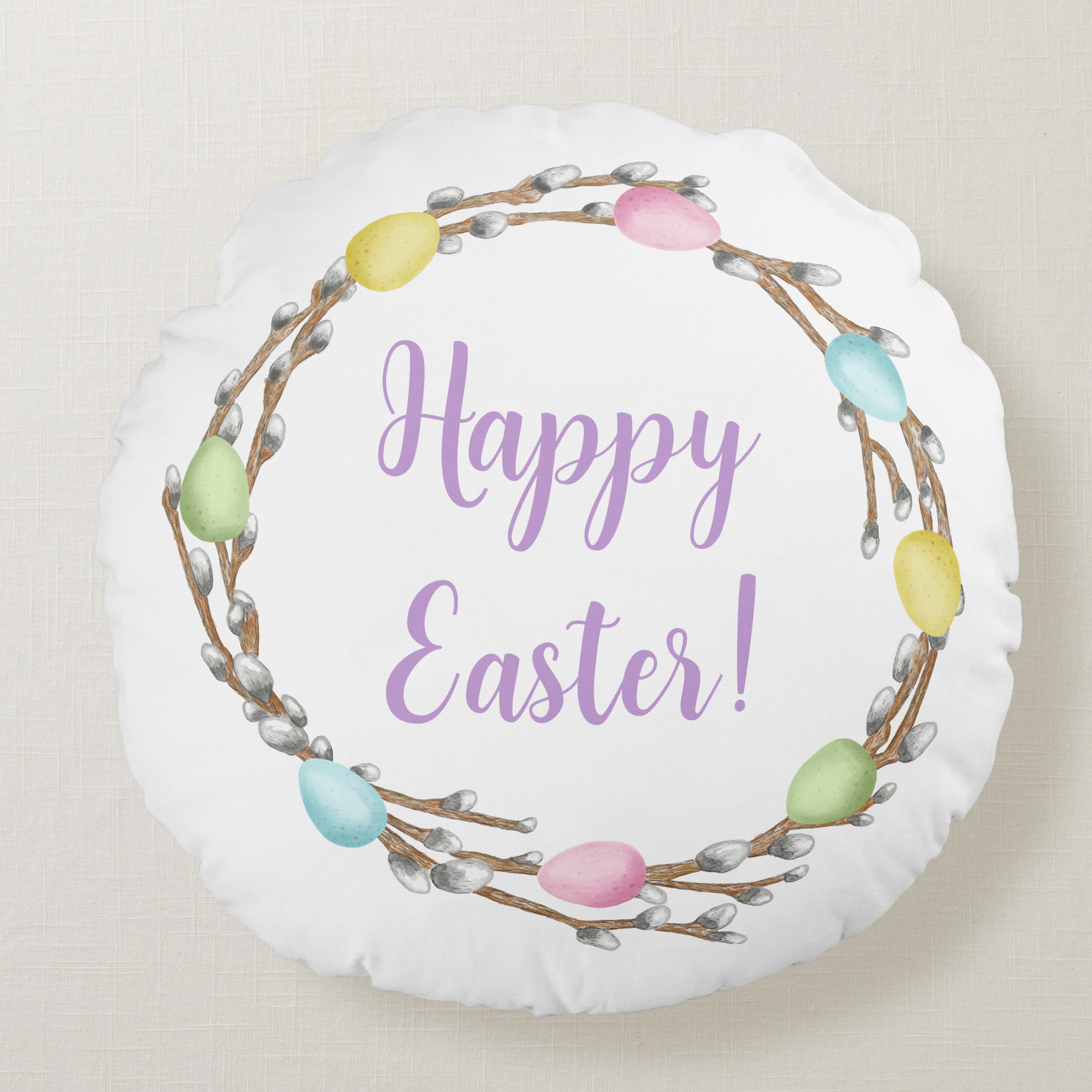 Colorful Willow Wreath Easter Collection