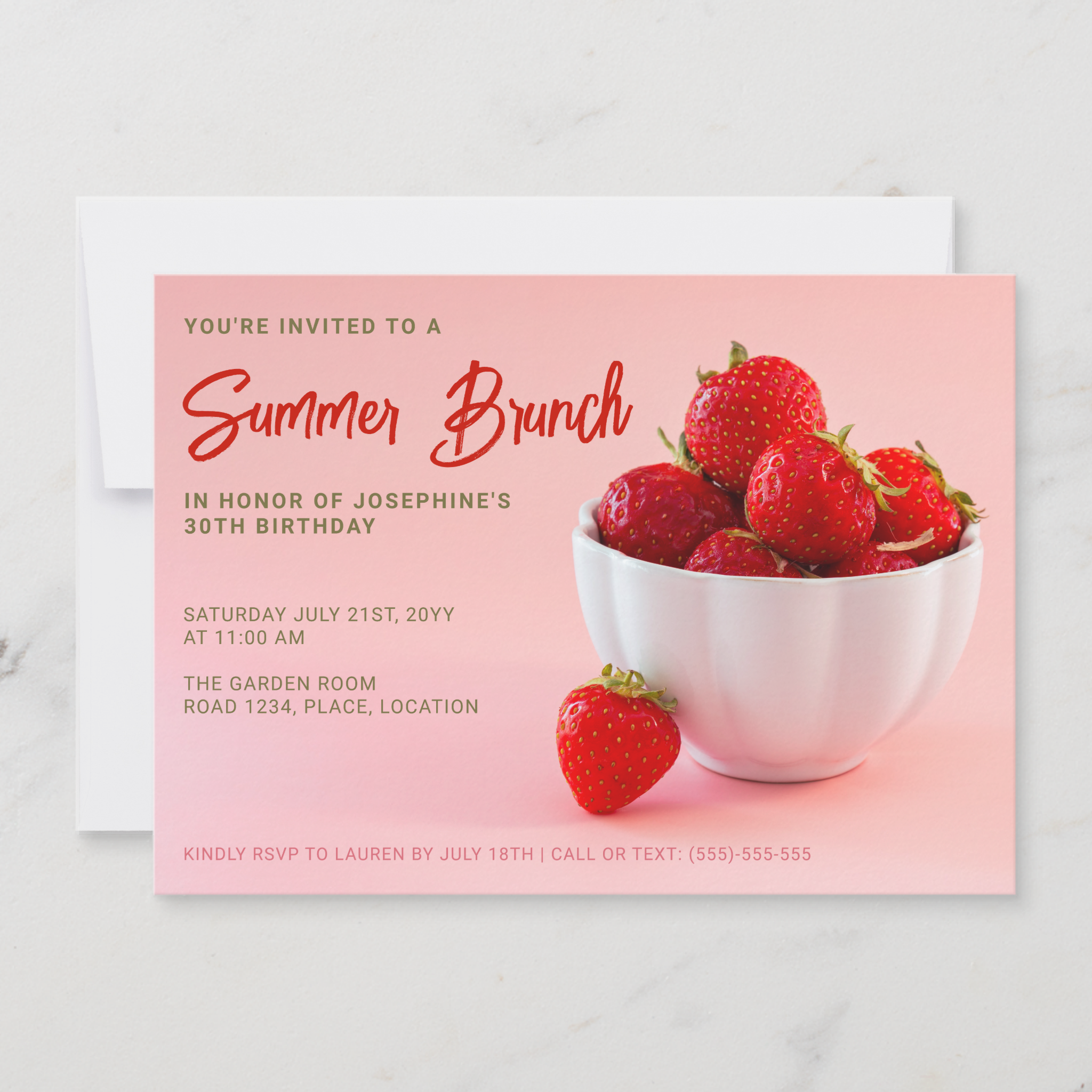 Strawberry Birthday Brunch Products