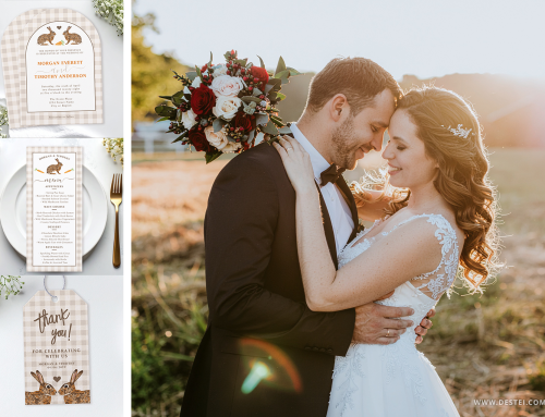 Watercolor Hare Wedding Suite For Rustic Celebrations