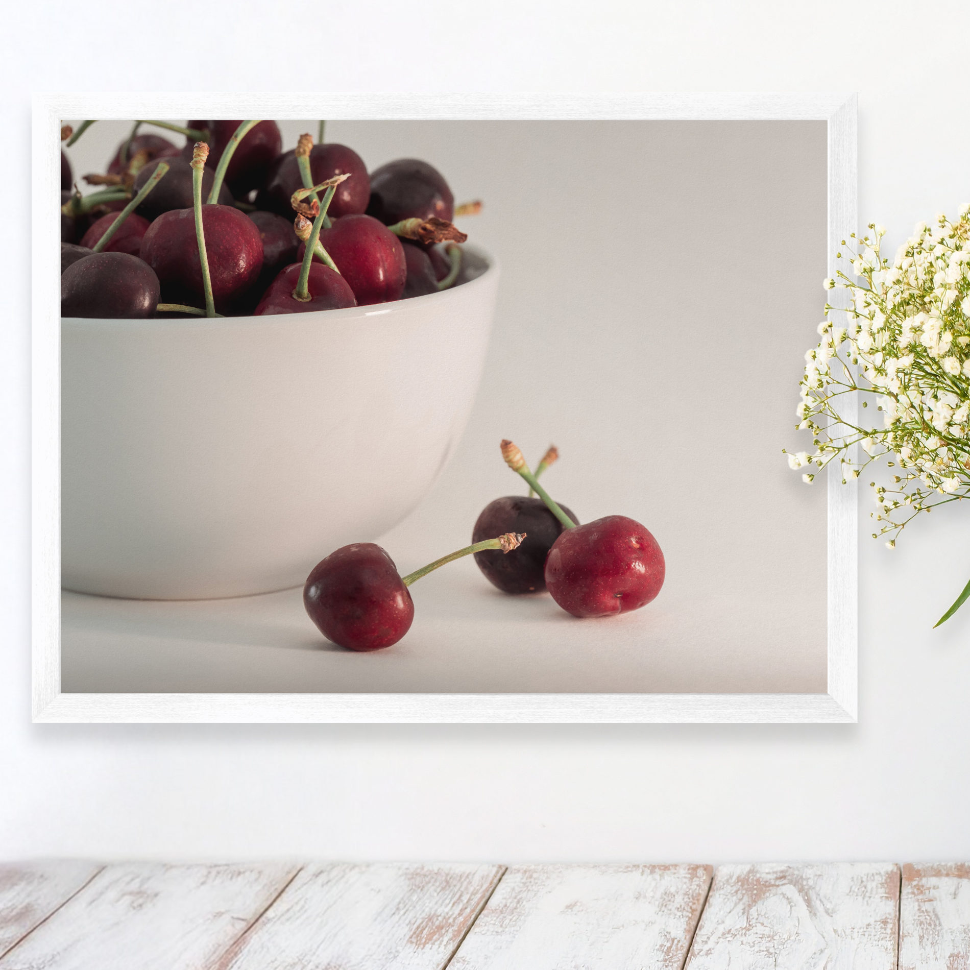 Cherries In A Bowl Home And Living Collection
