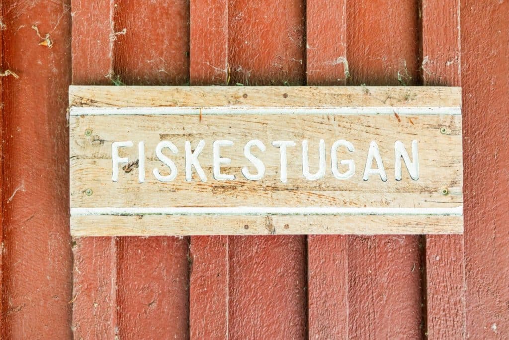 Fiskestugan skylt