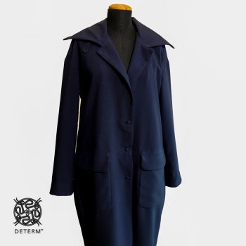 Mila blue polyester coat