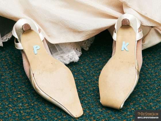 bryllupsfotograf brudens skosåler