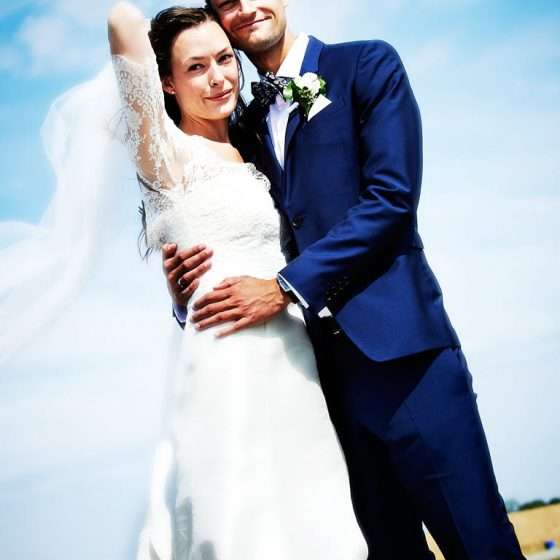 wedding photographer denmark couple on beach