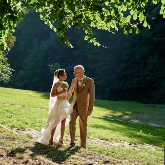 Brudepar på Skovbakken i Randers