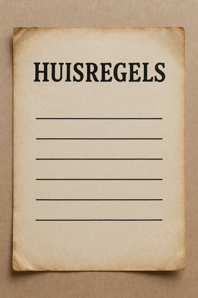 Huisregels harde Beer