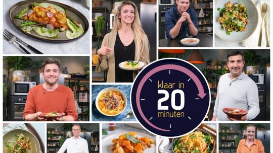 10 chefs gaan culinaire uitdaging aan in tweede seizoen van ‘Klaar in 20 Minuten’