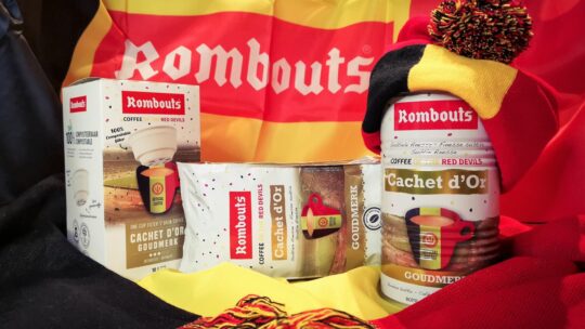 Koffie Rombouts supportert voor de Rode Duivels