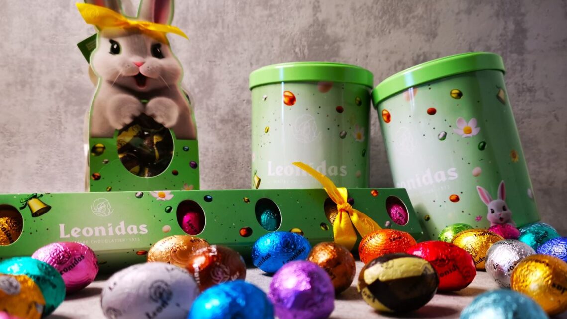 De heerlijke chocolade paaseitjes van Leonidas zorgen voor een kleurrijk Pasen