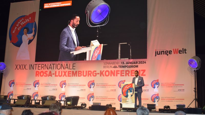 Dr. Fikrejesus Amahazion exzellenter Vortrag auf der XXIX. RLK in Berlin