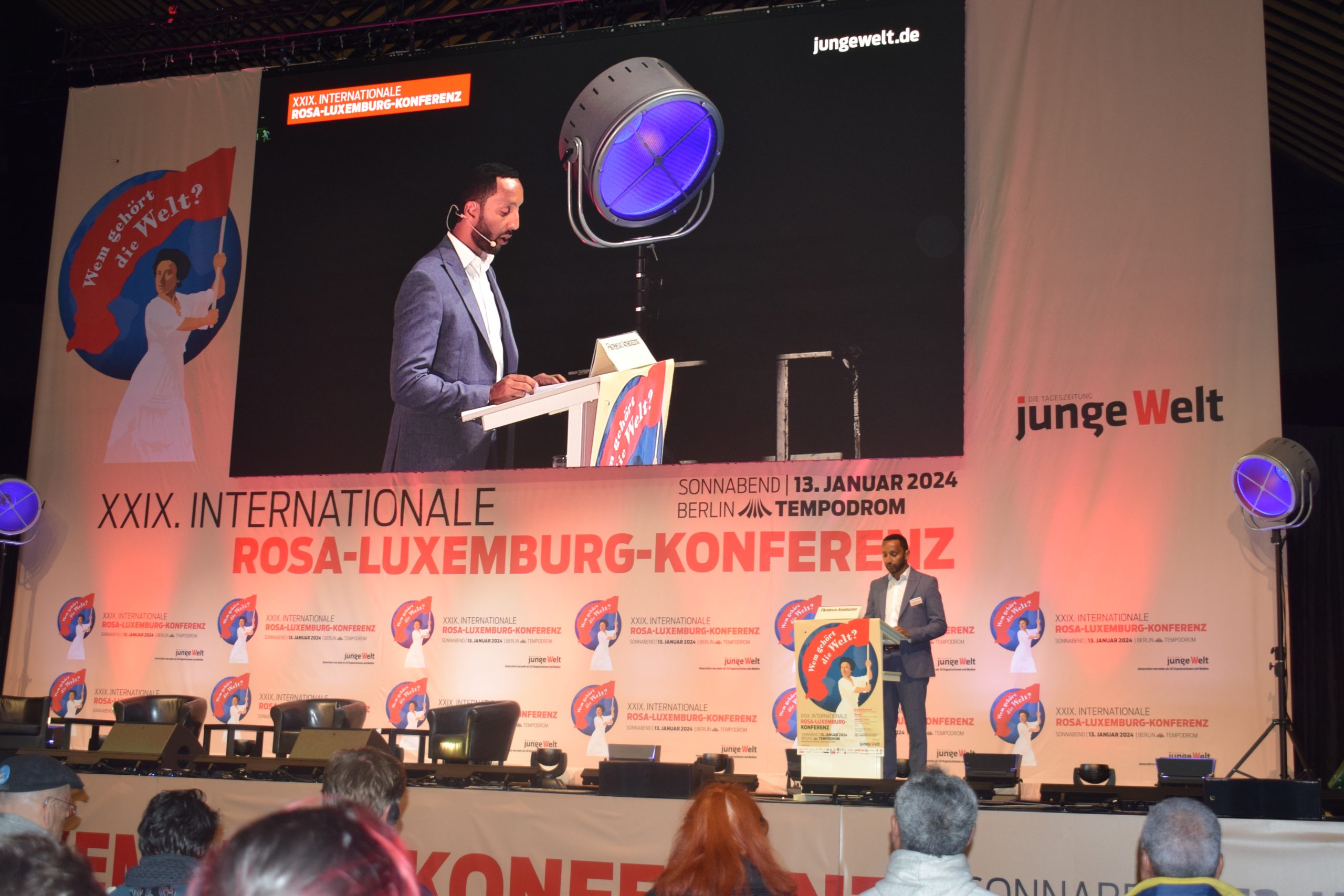 Dr. Fikrejesus Amahazion exzellenter Vortrag auf der XXIX. RLK in Berlin