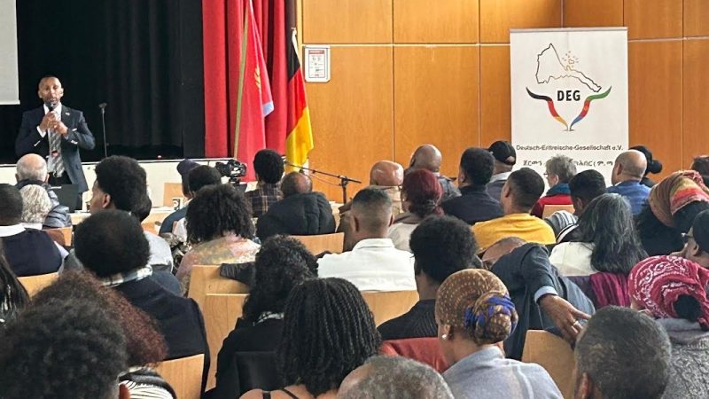 Informationsveranstaltung in Frankfurt, mit dem hochkarätigen Referenten aus Eritrea, Dr. Fikrejesus Amahazion