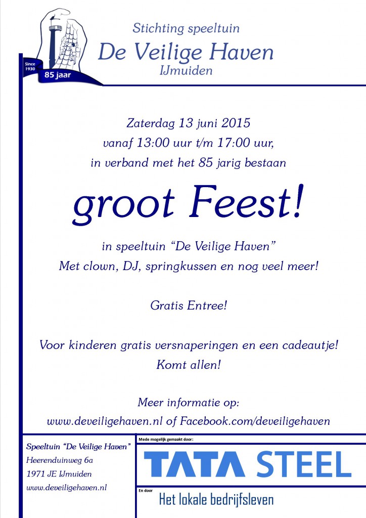 85jaarbestaan speeltuin